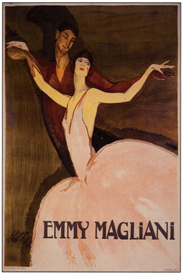 Emmy Magliani by Jean-Gabriel Domergue | 20 1/2 x 14 1/2 Fine Art Print