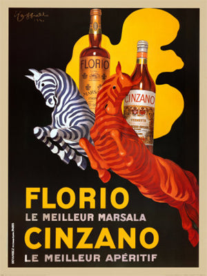 Florio Cinzano by Leonetto Cappiello | 20 1/2 x 14 1/2 Fine Art Print