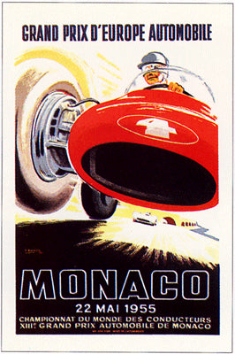 Monaco, 1955 by J. Ramel | 20 1/2 x 14 1/2 Fine Art Print
