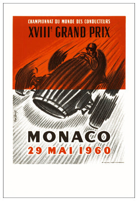 Framed Art Monaco, 1960 by Rene Lorenzi | 18 1/4 x 14
