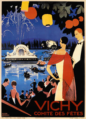 Vichy by Roger Broders | 34 1/2 x 25 Fine Art Print