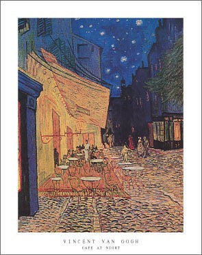 Cafe at Night by Vincent van Gogh | 28 x 22 Fine Art Print