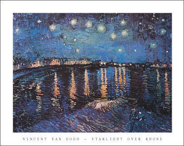Starlight Over Rhone by Vincent van Gogh | 22 x 28 Fine Art Print