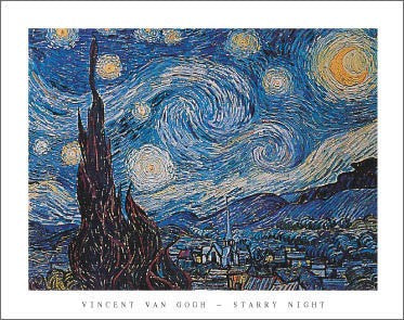Starry Night by Vincent van Gogh | 22 x 28 Fine Art Print