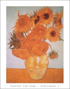 Sunflowers II by Vincent van Gogh | 28 x 22 Fine Art Print