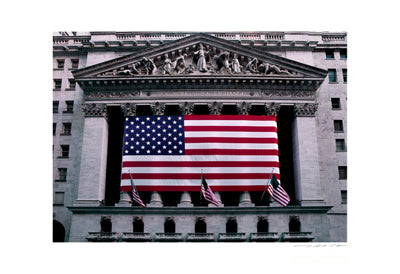 Stock Exchange, Flag by Viktor Balkind | 13 x 19 Fine Art Print