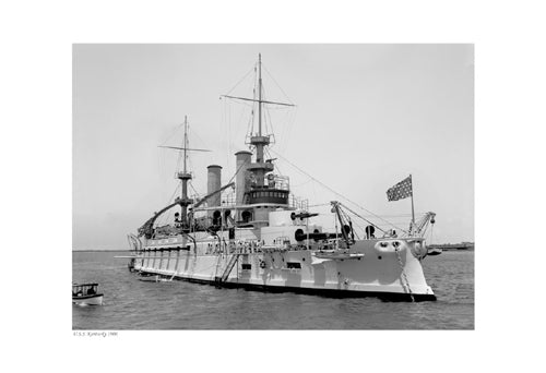 Framed Art USS Kentucky, 1900 13 x 19