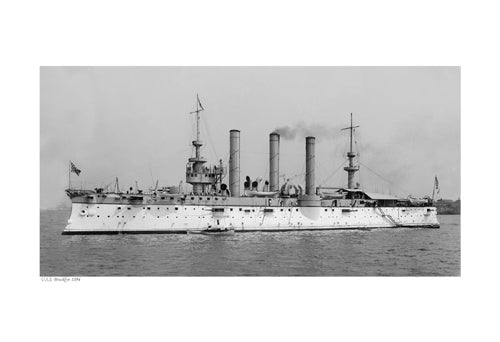 Framed Art USS Brooklyn, 1896 13 x 19