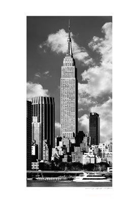 Empire State Building, with Ship by Viktor Balkind | 19 x 13 Fine Art Print