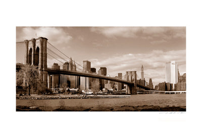 Brooklyn Bridge, Skyline by Viktor Balkind | 13 x 19 Fine Art Print