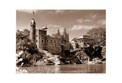 Belvedere Castle, Central Park (sepia) by Viktor Balkind