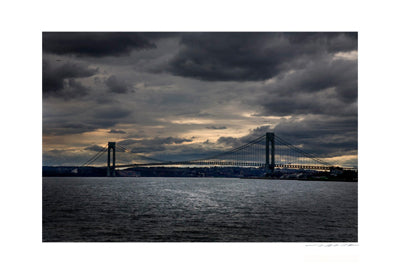 NYC Bridge, Water & Sky by Viktor Balkind | 13 x 19 Fine Art Print