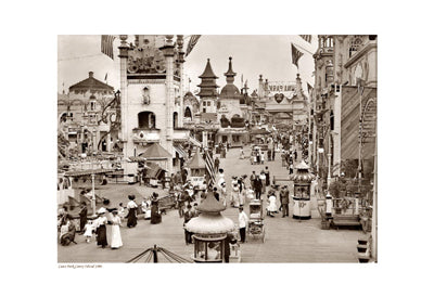 Luna Park, Coney Island, 1904 (sepia) Wall Art | 13 x 19 Fine Art Print