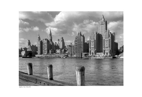 Framed Art New York Skyline, 1931 13 x 19
