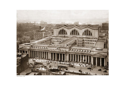 Framed Art Penn Station, 1910 (sepia) 13 x 19