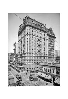 Framed Art Hotel Manhattan, 1904 19 x 13