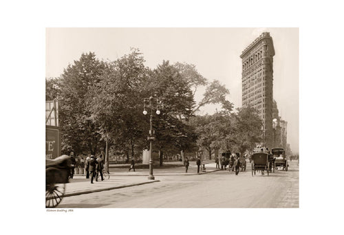 Flatiron Building, 1906 (sepia) Wall Art | 13 x 19 Fine Art Print