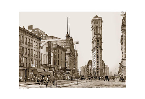 Times Square, 1904 (sepia) Wall Art | 13 x 19 Fine Art Print