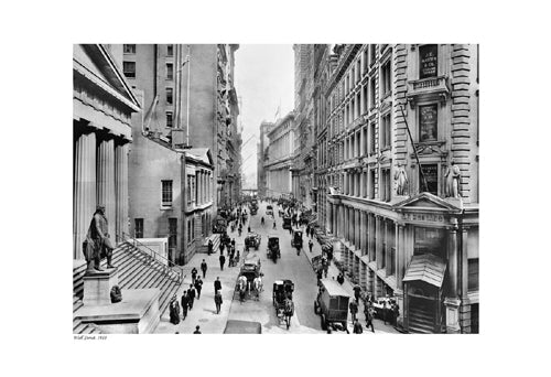 Framed Art Wall Street, 1911 13 x 19