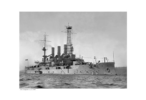 New Hampshire USN, 1905 Wall Art | 13 x 19 Fine Art Print