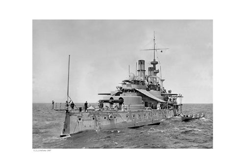 Framed Art USS Indiana, 1907 13 x 19