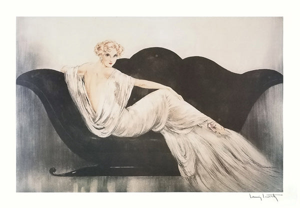 Framed Art Love Seat by Louis Icart | 19 x 27 ½