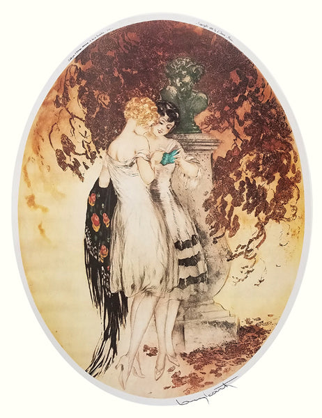 Look by Louis Icart | 25 x 19 ¼ Fine Art Print