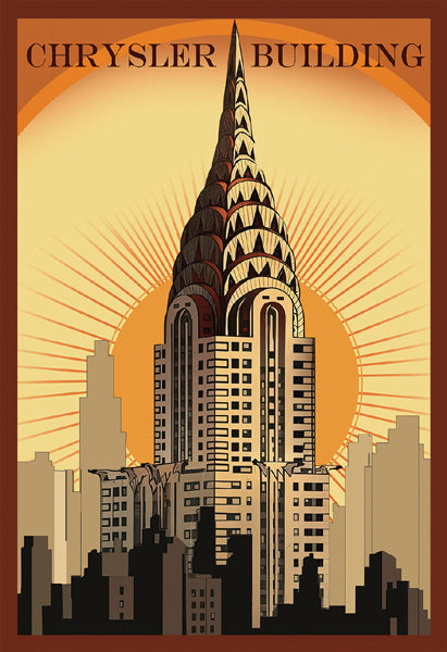 Chrysler Building Wall Art | 18 ½ x 12 ½ Fine Art Print