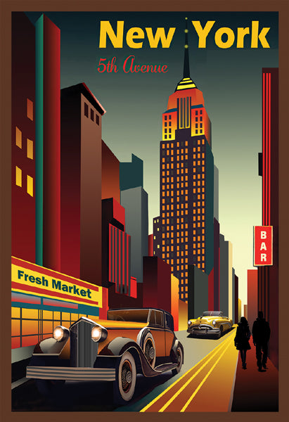 5th Avenue, New York Wall Art | 18 ½ x 12 ½ Fine Art Print