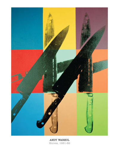 Framed Art Knives, 1981-82 by Andy Warhol | 20 x 16