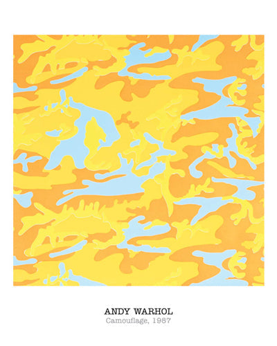 Framed Art Camouflage, 1987 by Andy Warhol | 20 x 16