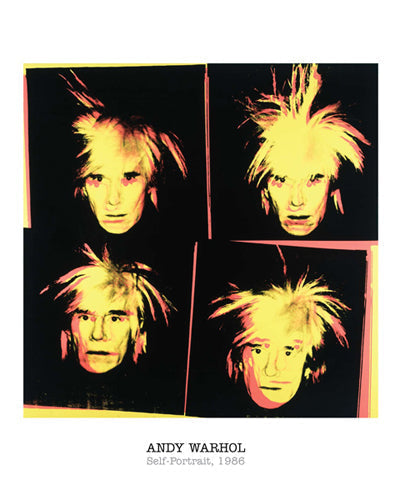 Framed Art Self-Portrait, 1986 by Andy Warhol | 20 x 16