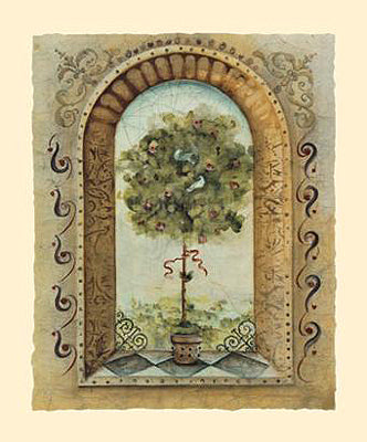 Topiary Fresco I by Cheri Blum | 24 x 20 Fine Art Print