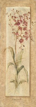 Framed Art Orchid Panel by Cheri Blum | 36 x 12
