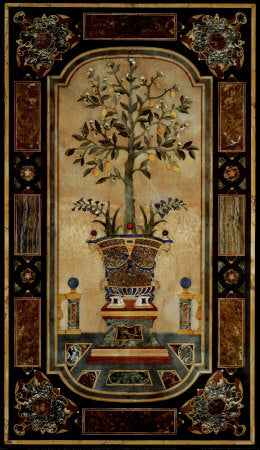 Inlaid Marble Panel II Wall Art | 39 x 23 Fine Art Print