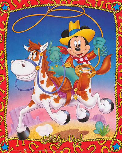 Mickey Mouse: Giddy Up by Walt Disney | 20 x 16 Fine Art Print
