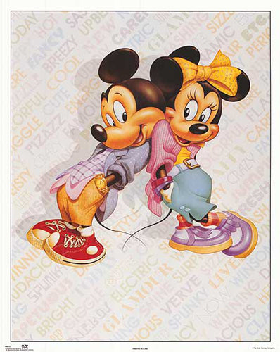 Mickey & Minnie: Cool by Walt Disney | 20 x 16 Fine Art Print