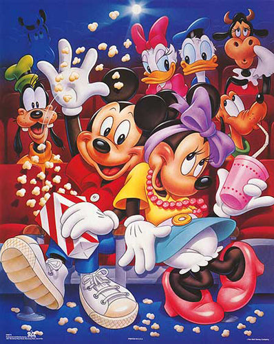Mickey & Friends: At the Movies by Walt Disney | 20 x 16 Fine Art Print