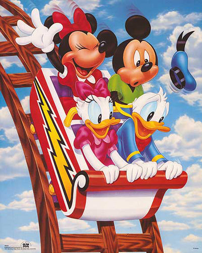 Mickey & Friends: Rollercoaster by Walt Disney | 20 x 16 Fine Art Print