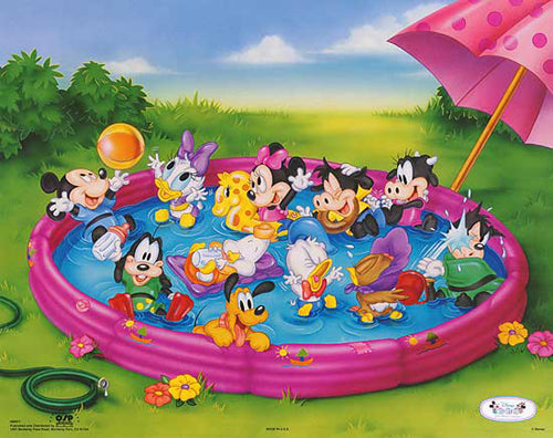 Disney Babies: Kiddie Pool by Walt Disney | 16 x 20 Fine Art Print
