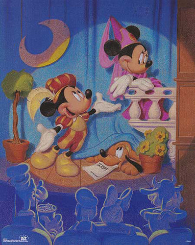 Mickey & Minnie: Stage Play by Walt Disney | 20 x 16 Fine Art Print