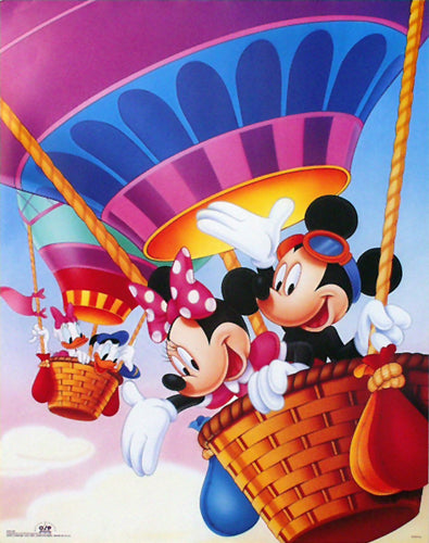 Mickey & Friends: Hot Air Balloons by Walt Disney | 28 x 22 Fine Art Print