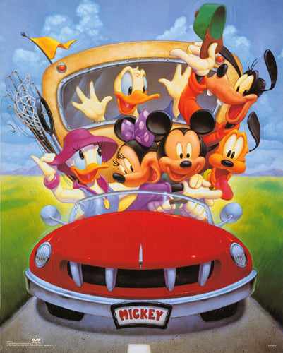 Framed Art Mickey & Friends: Goin' Fishing by Walt Disney | 20 x 16