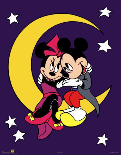 Framed Art Mickey & Mnnie: Good Night by Walt Disney | 28 x 22