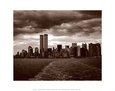 Manhattan Skyline (large) by Walter Gritsik | 7 3/4 x 9 3/4 Fine Art Print