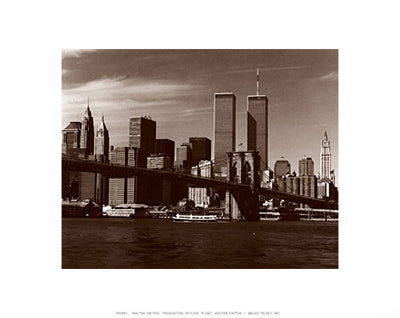 Over the Brooklyn Bridge by Walter Gritsik | 9 3/4 x 7 3/4 Fine Art Print