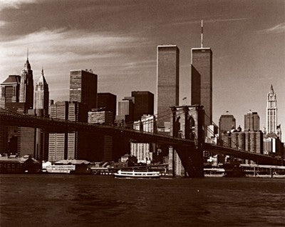 Over the Brooklyn Bridge by Walter Gritsik | 7 3/4 x 9 3/4 Fine Art Print