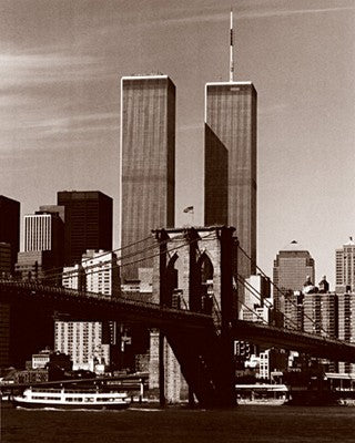 World Trade Center / Brooklyn Bridge by Walter Gritsik
