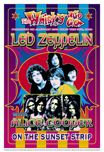 Led Zeppelin & Alice Cooper, 1969: Whisky-A-Go-Go, Los Angeles by D