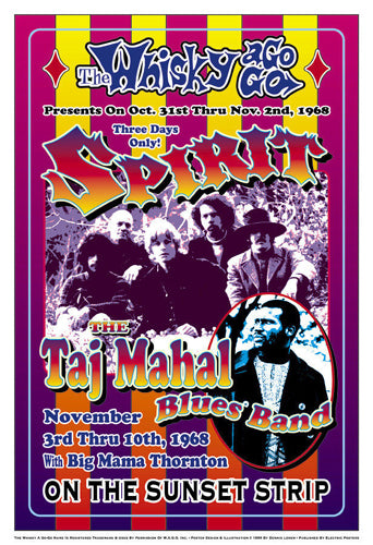 Spirit & Taj Mahal Blues Band, 1968: Whisky-A-Go-Go, Los Angeles by
